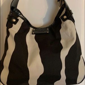 Kate Spade Lucca zebra pattern handbag